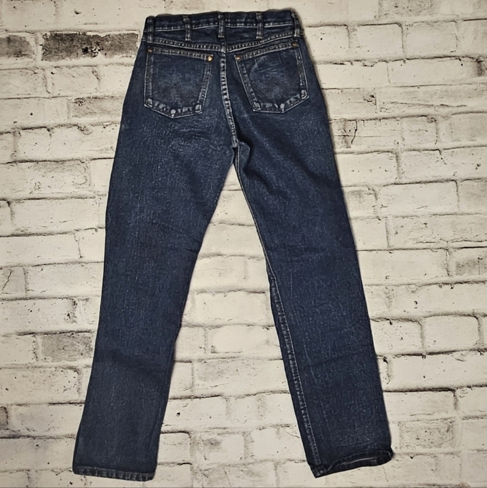 Wrangler Men’s APT Regular Fit Blue Jeans Straight Leg 29x32 - Picture 5 of 9